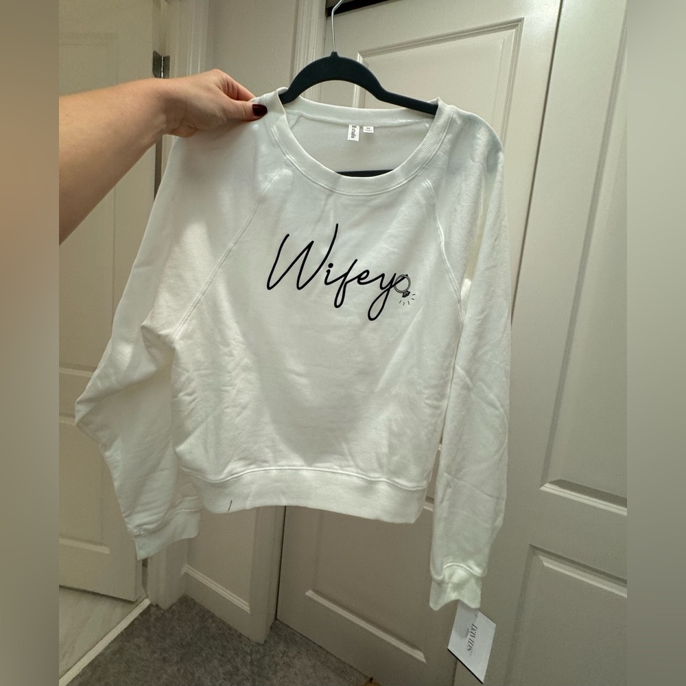 White wifey sweatshirt